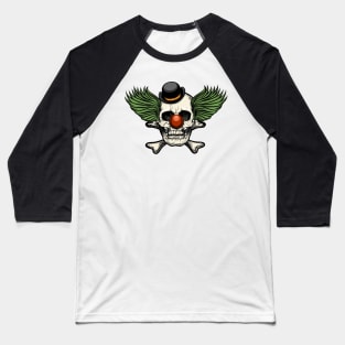 Clown Skull Baseball T-Shirt